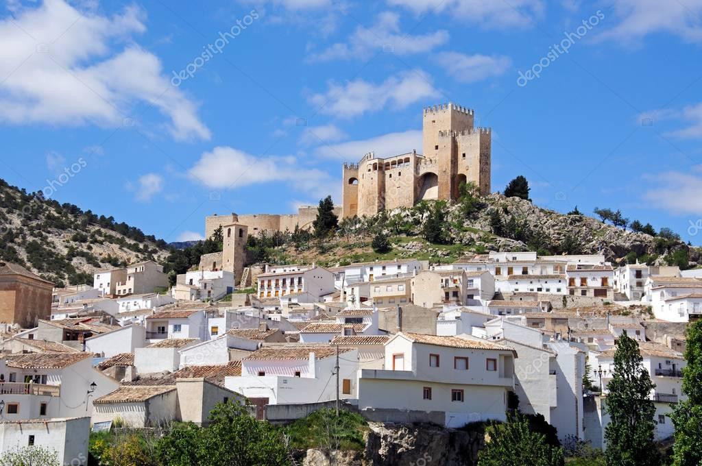 Traditional inland village with whitewashed houses in Almería